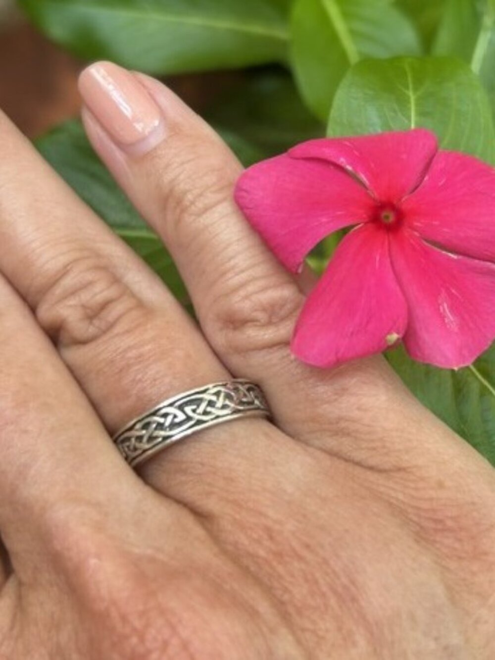 CELTIC 925 Sterling Silver Unisex Band RING